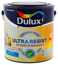 Краска Dulux ULTRA RESIST КУХНЯ И ВАННАЯ полумат.